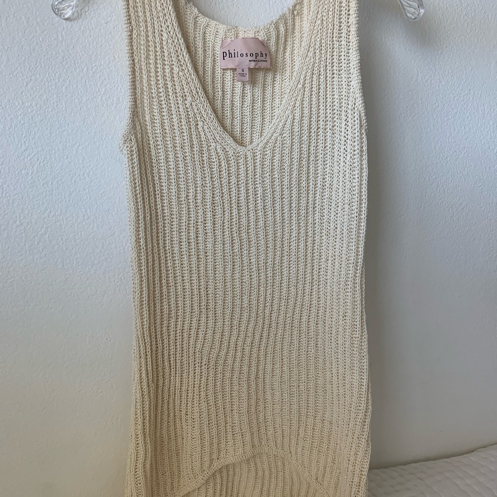 Philosophy republic Sleveless knitted tang top Size Small  S
